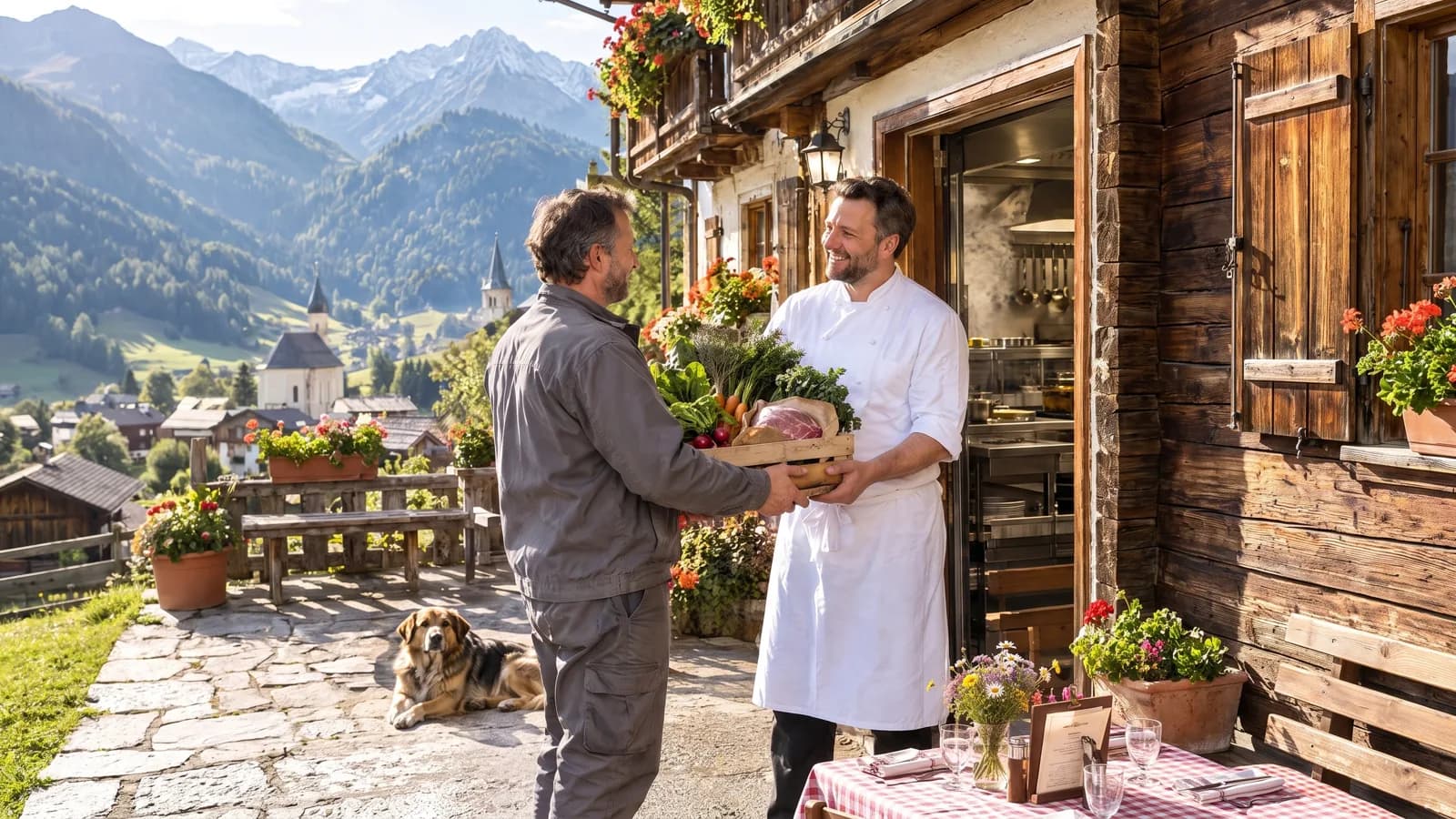 Anlieferung an einen Gasthof im Bezirk Murau