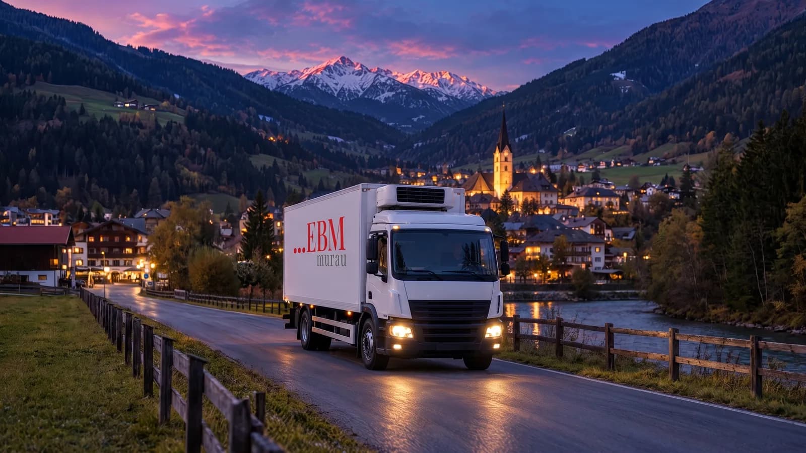 EBM-Lieferfahrzeuge kehren nach der Tour zurück