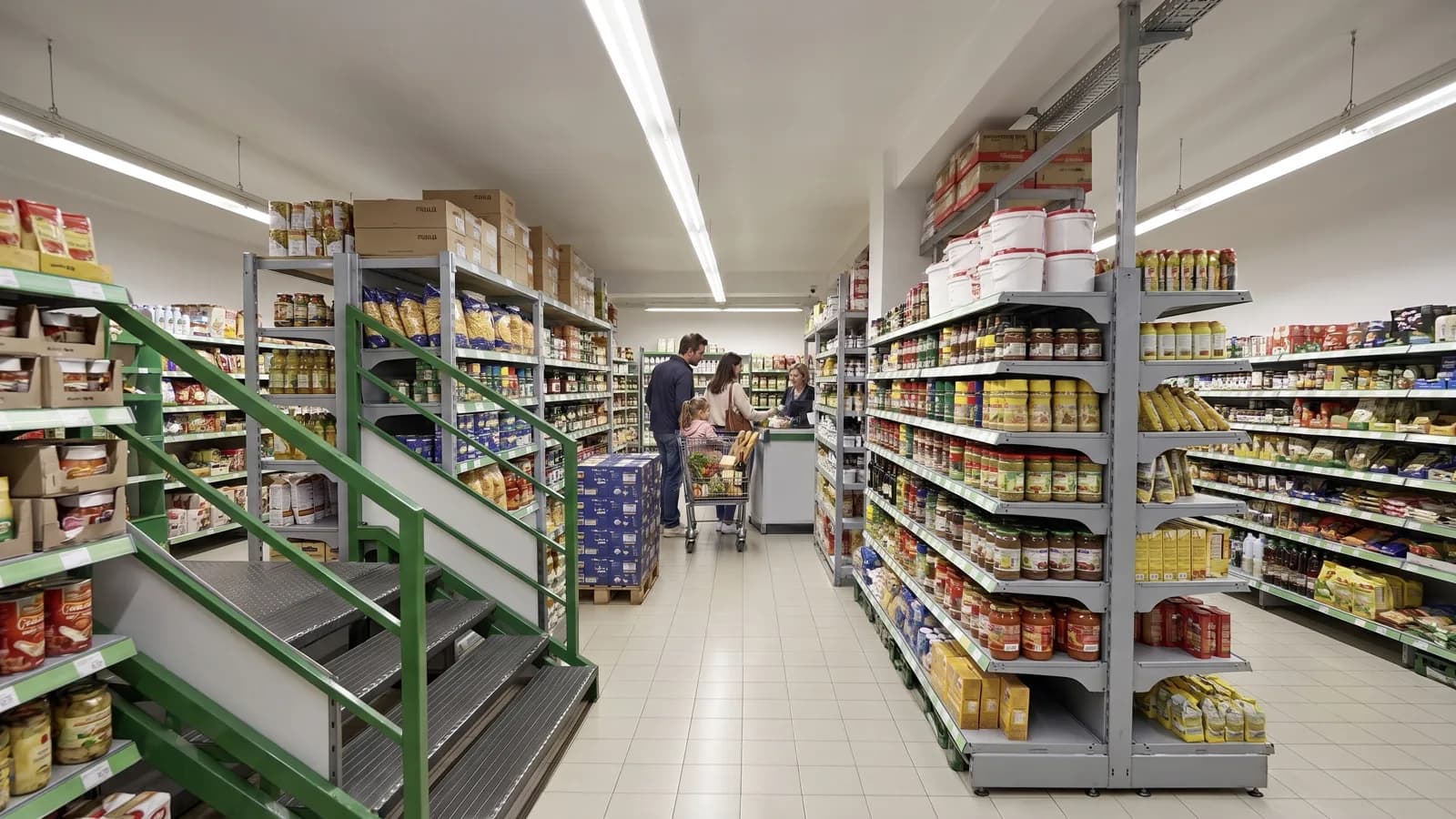 Kundin beim Einkauf im EBM-Markt